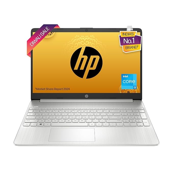 HP Laptop 15s 12th Gen Intel Core i3 15.6-inch 39.6 cm 8GB product image from Amazon