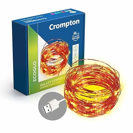 Crompton Galaxy Decoration Copper USB Powered String Fairy product image from Amazon