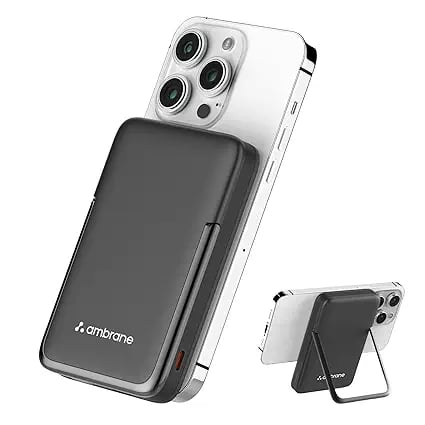 Ambrane 10000mAh Magsafe Fast Wireless Charging Power Bank product image from Amazon