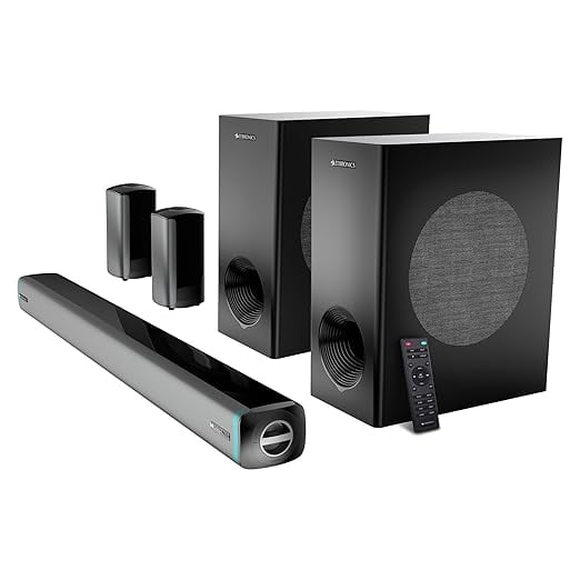 ZEBRONICS Juke bar 9550 pro 5.2 Soundbar 625 Watts Dolby product image from Amazon