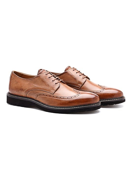 Symbol Premium Mens Smart Casual Derby Leather Shoes - product image from Amazon
