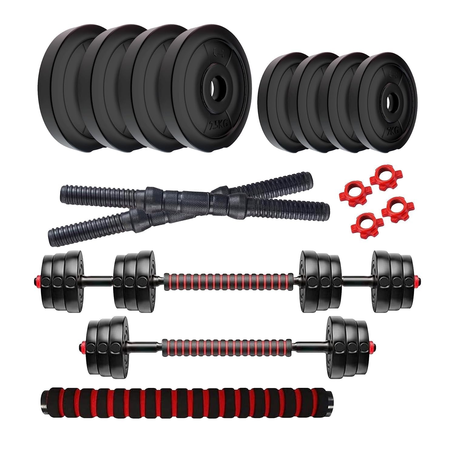 Amazon Brand - Symactive Pvc 3-In-1 Convertible Dumbbells product image