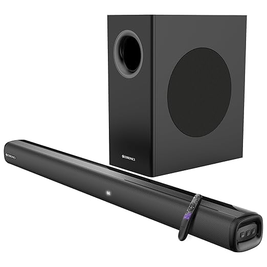 ZEBRONICS Juke BAR 4100 Soundbar 200 Watts Virtual 5.1 Quad product image from Amazon