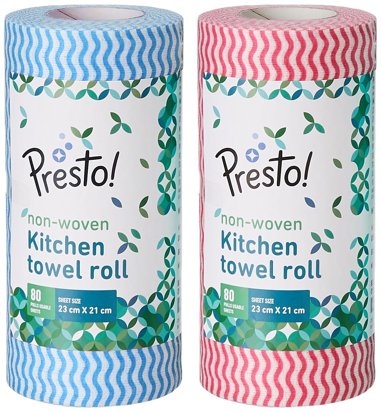 Amazon Brand - Presto Non-Woven Kitchen Towel Roll 80 Pulls product image