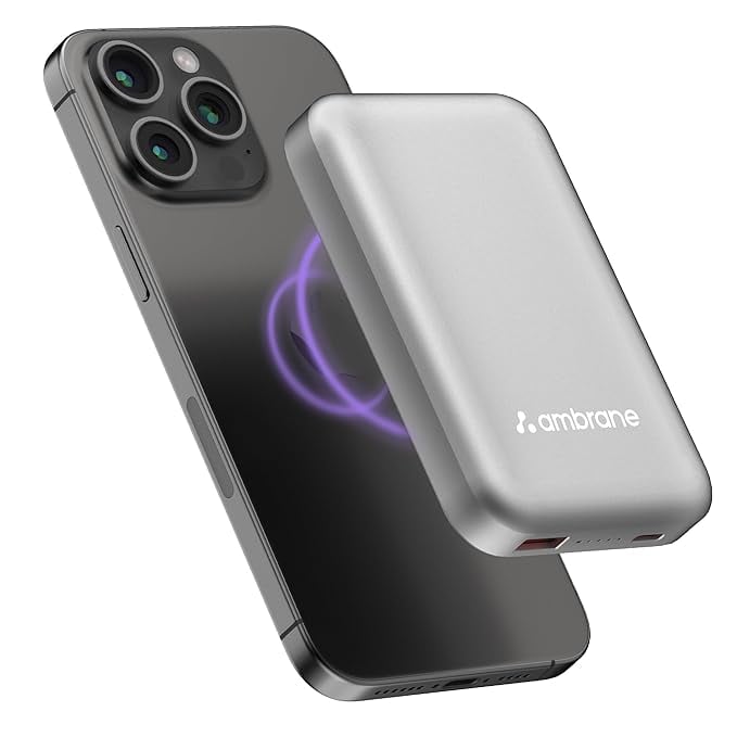 Ambrane Magsafe Wireless 10000Mah Fast Charging Power product image from Amazon