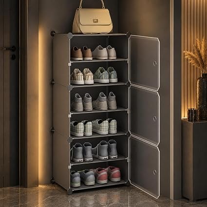 Aysis Premium Foldable Plastic Shoe Rack Home Shoe Cabinet product image from Amazon