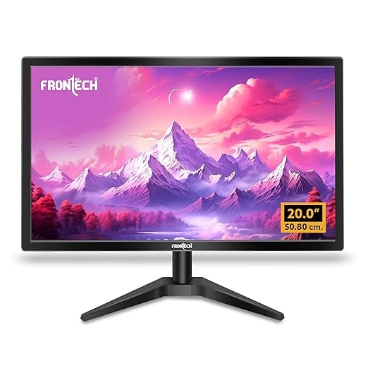 FRONTECH 20 Inch 50.8 cm LED HD 1600 x 900 60Hz Black 16.7M product image from Amazon