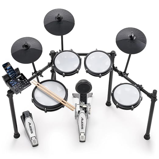 Alesis Nitro Max Kit Eight Piece Electronic Drum Kit Mesh product image from Amazon