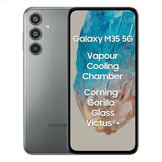 Samsung Galaxy M35 5G Thunder Grey6GB RAM128GB Storage product image from Amazon