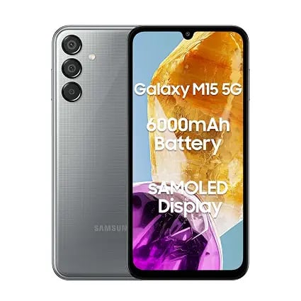 Samsung Galaxy M15 5G Stone Grey4GB RAM128GB Storage 50MP product image from Amazon