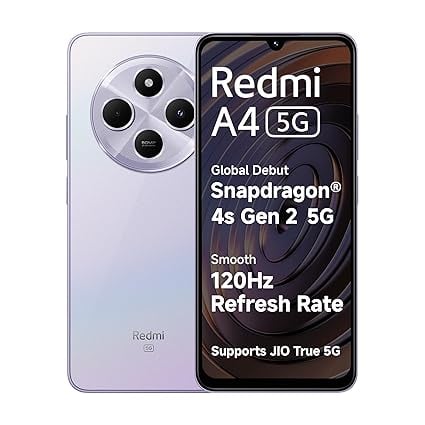 Redmi A4 5G Sparkle Purple 4GB RAM 64GB Storage Global product image from Amazon