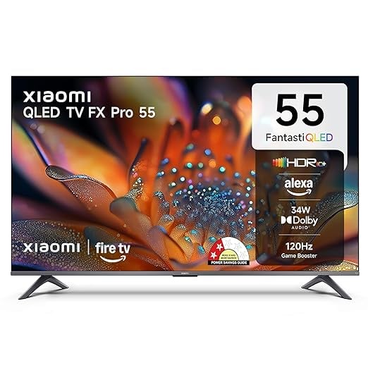Xiaomi 138 cm 55 inch FX Pro QLED Ultra HD 4K Smart Fire TV product image from Amazon