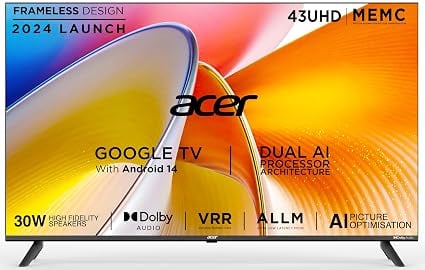 Acer 109 cm 43 inches I Pro Series 4K Ultra HD LED Smart product image from Amazon