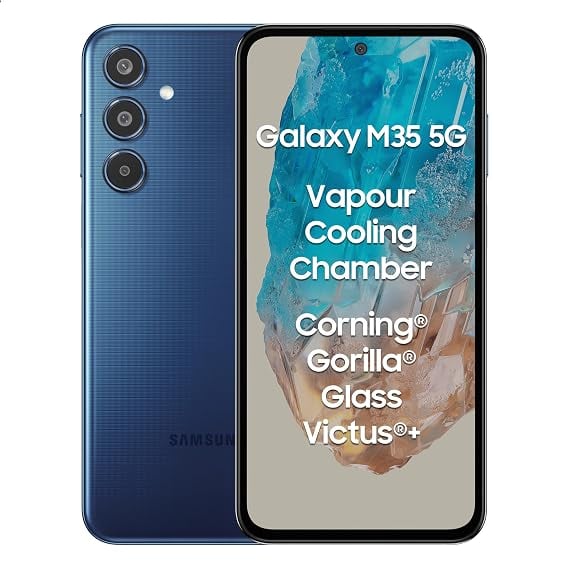 Samsung Galaxy M35 5G Moonlight Blue6GB RAM128GB Storage product image from Amazon