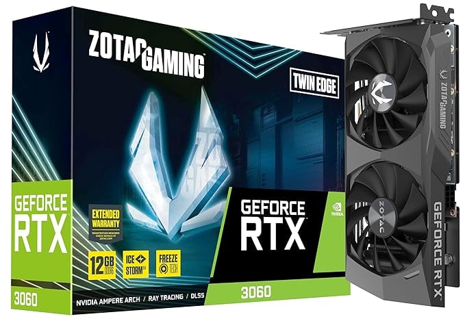 ZOTAC Gaming GEFORCE RTX 3060 Ti Twin Edge LHR GDDR6 8GB product image from Amazon