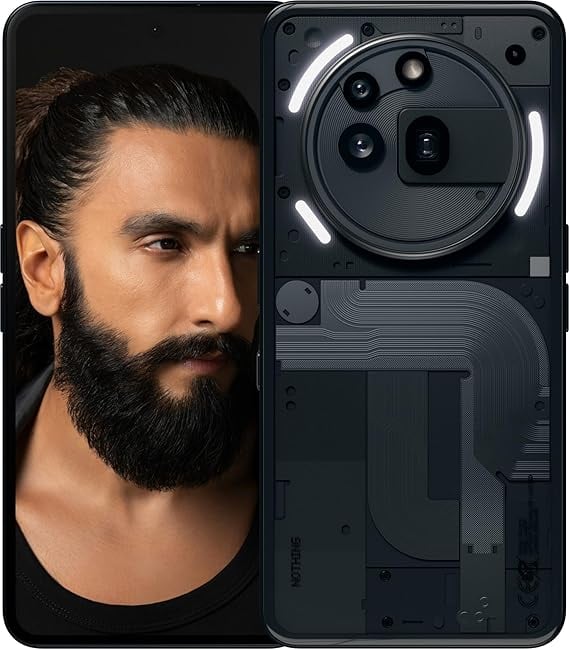 Nothing Phone 3a Pro 5G Black 8GB RAM 128GB Storage - product image from Amazon