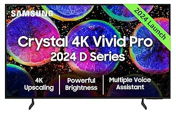 Samsung 163 cm 65 inches D Series Crystal 4K Vivid Pro product image from Amazon