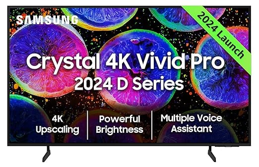 Samsung 189 cm 75 inches D Series Crystal 4K Vivid Pro product image from Amazon