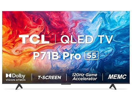 TCL 139 cm 55 inches 4K Ultra HD Smart QLED Google TV product image from Amazon