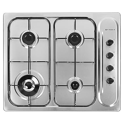 Faber Hob FH 40 AMD Stainless Steel Top 4 Italian Burners product image from Amazon