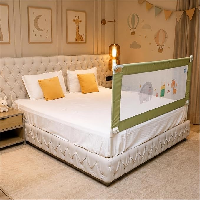 Kids Station 1 Side Basic Bed Rail Guard 5ft X 2.6ft product image from Amazon