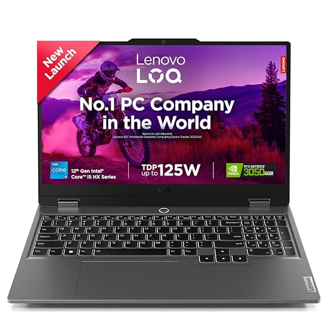 Lenovo Smartchoice LOQ 12th Gen Intel Core i5-12450HX 15.6 product image from Amazon