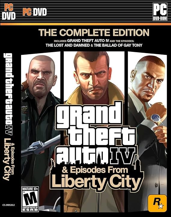 GTA 4 Grand Theft Auto IV Complete Edition Pc Game DVD With product image from Amazon