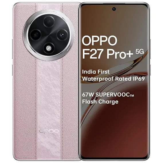 OPPO F27 Pro 5G Dusk Pink 8GB RAM 256GB Storage 6.7 FHD product image from Amazon