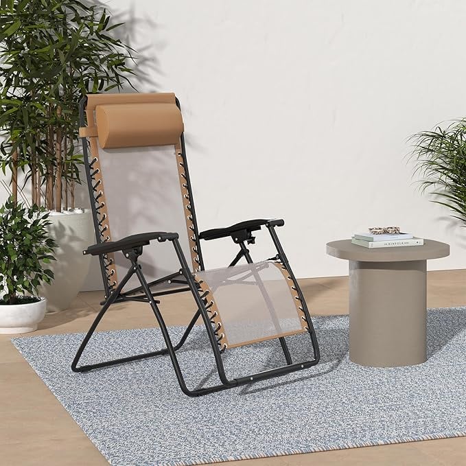 Amazon Basics Outdoor Textilene Adjustable Zero Gravity product image from Amazon