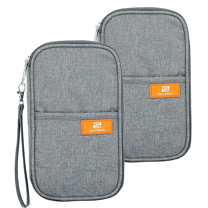 DAHSHA 2 Pack Travel Family Passport Holder Card Holder product image from Amazon