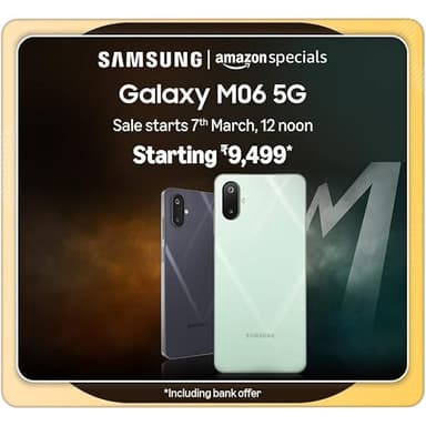 Samsung Galaxy M06 5G 4 GB RAM 25w Charging support