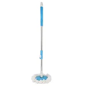 Feyora Mop Stick for Floor Cleaning, 360 Degree Spin Mop Stick Rod with Microfiber Refill Standing Magic Pocha with Easy Grip Handle Floor Cleaning Supplies Product for Home, Office (Multicolor)
