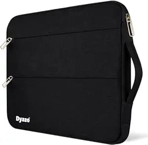 Dyazo 13/13.3 Inch Laptop Sleeve/Case Cover Compatible With All Notebook And Laptops With Handle & 2 Accessory Pockets (Black)