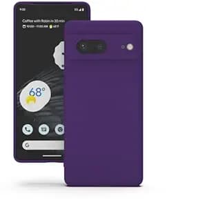 YATWIN Silicone Back Case for Google Pixel 7, Soft-Touch Phone Back Cover for Google Pixel 7 - Purple