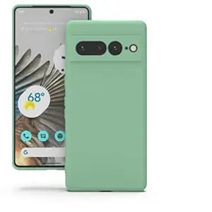 YATWIN Silicone Back Case for Google Pixel 7 Pro, Soft-Touch Phone Back Cover for Google Pixel 7 Pro - Link Cyan