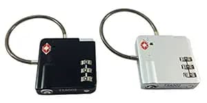 DOCOSS-Pack 2-529-Metal TSA Approved Lock Strong Cable
