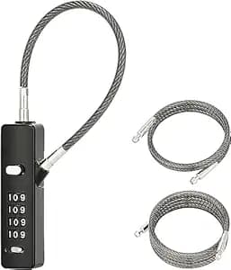 DOCOSS Steel Number Lock BagLuggage Locks Travel Different