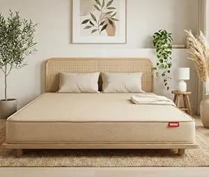 Kurlon Dual Mattress | King Size 78x72x4 Inches | Medium Soft & Firm Dual Side Comfort | Reversible Two-Sided Comfort | Strong High Resilience Core Support | 10 Years Warranty