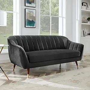 Amata Marino 3 Seater Grey Suede Velvet Fabric Sofa Set Two - Amazon product photo Amata Marino 3 Seater Grey Suede Velvet Fabric Sofa Set Two product image from Amazon