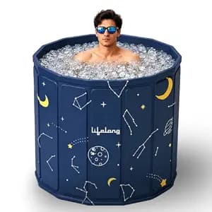Lifelong Portable Foldable Bath Tub Inflatable Pillow