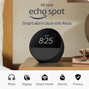 All-new Echo Spot Smart alarm clock vibrant sound Alexa - Amazon product photo All-new Echo Spot Smart alarm clock vibrant sound Alexa product image from Amazon