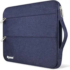 Dyazo Laptop Sleeve Compatible for 13" / 13.3 Inch Notebook Compatible with MacBook Pro/Air & all Notebooks with 2 front Accessory Pocket with handle (Blue)