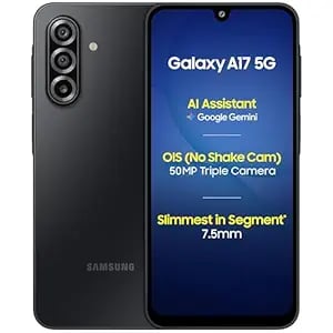 Samsung Galaxy A17 5g Black 6gb Ram 128gb Storage 50 Mp No - Amazon product photo Samsung Galaxy A17 5g Black 6gb Ram 128gb Storage 50 Mp No product image from Amazon