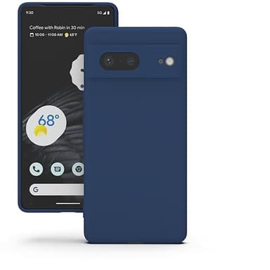 YATWIN Silicone Back Case for Google Pixel 7, Soft-Touch Phone Back Cover for Google Pixel 7 - Dark Blue