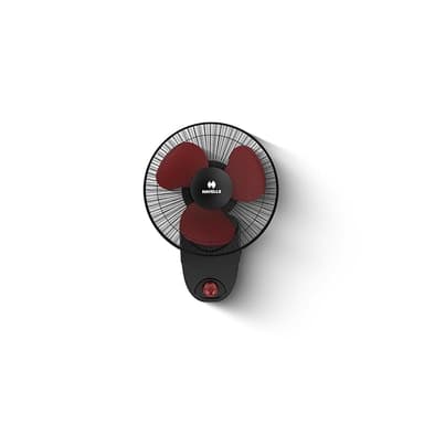 Havells CANDY HS Wall & Table Fan 230 mm 100% Copper Wire Motor| Watt: 60|Air Flow: 35 cmm|Speed: 2700 RPM|2 Year Warranty(Red)