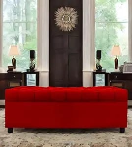 amata eagle 2 seater ottoman pouffe red suede velvet fabric - Amazon product photo amata eagle 2 seater ottoman pouffe red suede velvet fabric product image from Amazon