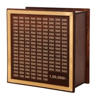TEKCOOL Chandan Wood Wooden Piggy Bank Kids Adults Coin Box