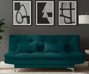 Amata Solid Wood Eagle 3 Seater Sofa Cum Bed Ocean Blue - Amazon product photo Amata Solid Wood Eagle 3 Seater Sofa Cum Bed Ocean Blue product image from Amazon