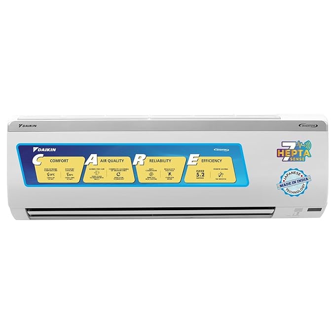 Daikin 1.5 Ton 5 Star Inverter Split AC Copper PM 2.5 - Amazon product photo Daikin 1.5 Ton 5 Star Inverter Split AC Copper PM 2.5 product image from Amazon