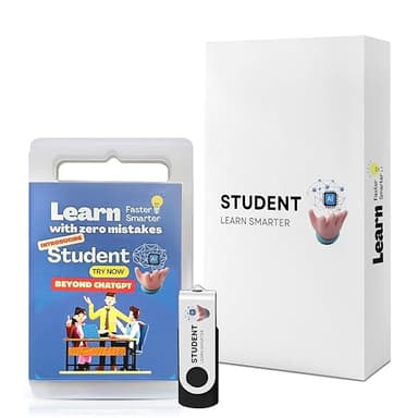 Student AI USB| All-In-One AI Learning | Smart AI Study Planner | Instant Homework & Exam AI Helper | Math Solver With AI Voice Assistant | 16GB CBSE/ICSE/State Board Support | Beyond Chatgpt